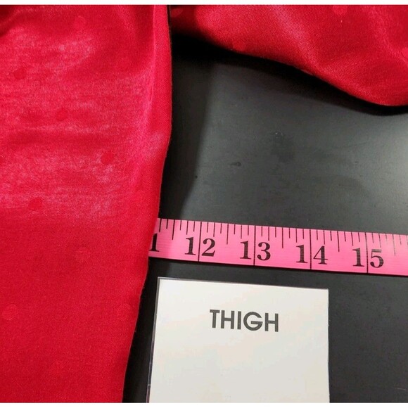 Victoria Secret XS Red Pants SleepWear Smooth Soft Polka Dot Silky Vivid Scarlet - Picture 16 of 16